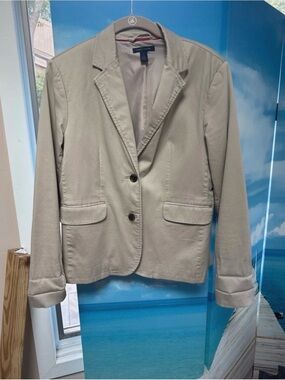 Tan Cotton Blazer
